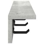 Casa si Gradina - Mobilier - Biblioteci si rafturi - Rafturi - Racator de paltoane montat pe perete cu raft Pe perete Gri beton - Infinity.ro