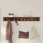Casa si Gradina - Mobilier - Biblioteci si rafturi - Rafturi - Racator de paltoane montat pe perete cu raft Pe perete Stejar afumat - Infinity.ro