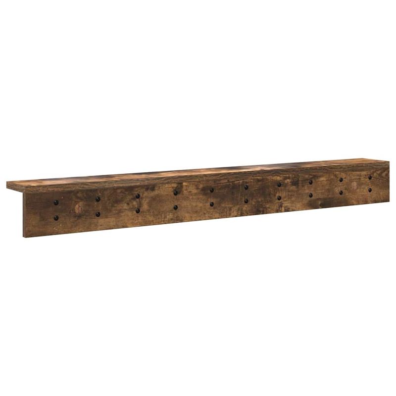 Casa si Gradina - Mobilier - Biblioteci si rafturi - Rafturi - Racator de paltoane montat pe perete cu raft Pe perete Stejar afumat - Infinity.ro