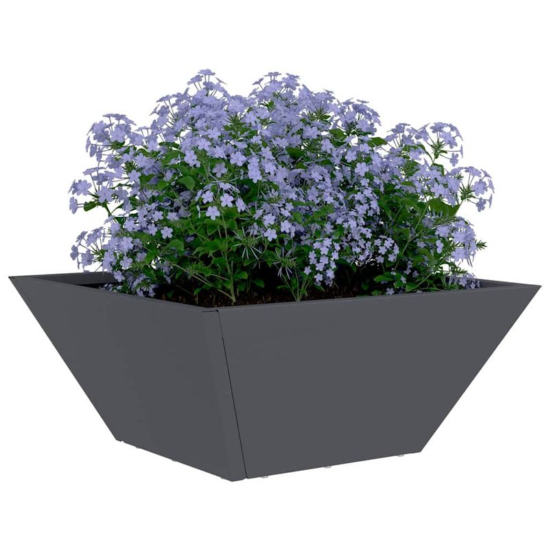 Casa si Gradina - Gradinarit si plante - Plante si ghivece - Ghivece si suporturi - Ghiveci din plastic 5 pcs Antracit 35 x 35 x 15 cm Otel - Infinity.ro