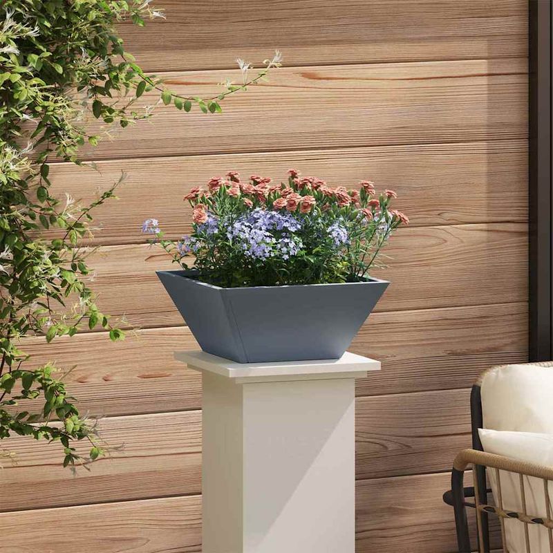 Casa si Gradina - Gradinarit si plante - Plante si ghivece - Ghivece si suporturi - Ghiveci din plastic 5 pcs Antracit 35 x 35 x 15 cm Otel - Infinity.ro