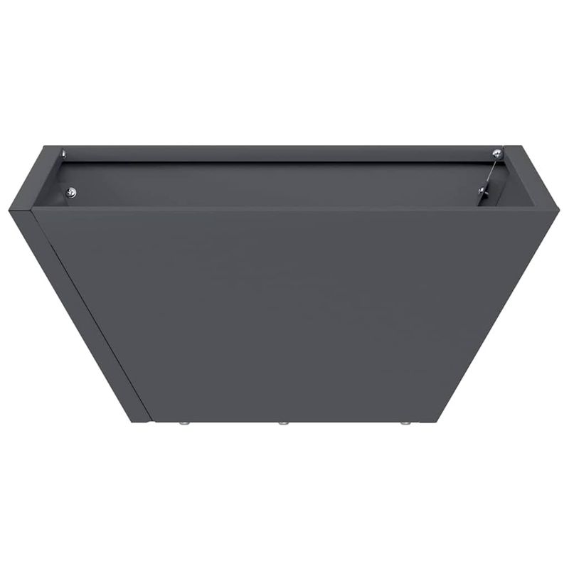 Casa si Gradina - Gradinarit si plante - Plante si ghivece - Ghivece si suporturi - Ghiveci din plastic 5 pcs Antracit 35 x 35 x 15 cm Otel - Infinity.ro