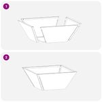 Casa si Gradina - Gradinarit si plante - Plante si ghivece - Ghivece si suporturi - Ghiveci din plastic 5 pcs Antracit 35 x 35 x 15 cm Otel - Infinity.ro