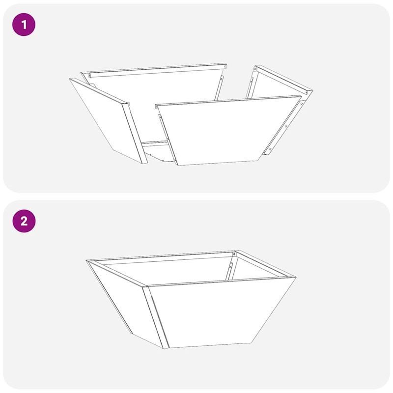Casa si Gradina - Gradinarit si plante - Plante si ghivece - Ghivece si suporturi - Ghiveci din plastic 5 pcs Antracit 35 x 35 x 15 cm Otel - Infinity.ro