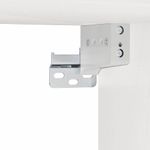 Casa si Gradina - Mobilier - Comode si corpuri - Noptiere - Noptiera Montata pe Perete 2 pcs Alb 39 x 34 x 16.5 cm - Infinity.ro