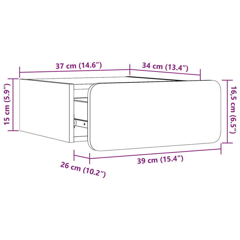 Casa si Gradina - Mobilier - Comode si corpuri - Noptiere - Noptiera Montata pe Perete 2 pcs Alb 39 x 34 x 16.5 cm - Infinity.ro