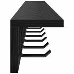 Casa si Gradina - Mobilier - Biblioteci si rafturi - Rafturi - Racator de paltoane montat pe perete cu raft Pe perete Stejar negru - Infinity.ro