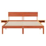 Casa si Gradina - Mobilier - Paturi si accesorii - Paturi - Cadru de pat cu mese laterale Maro ceruit 160 x 200 cm - Infinity.ro