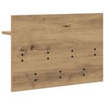 Casa si Gradina - Mobilier - Biblioteci si rafturi - Rafturi - Racator de paltoane montat pe perete cu raft Pe perete stejar artizanal - Infinity.ro