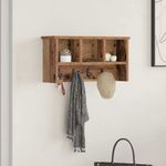 Casa si Gradina - Mobilier - Biblioteci si rafturi - Rafturi - Racator de paltoane montat pe perete Lemn vechi 50 x 16 x 26 cm - Infinity.ro