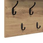 Casa si Gradina - Mobilier - Biblioteci si rafturi - Rafturi - Racator de paltoane montat pe perete cu raft Pe perete stejar artizanal - Infinity.ro