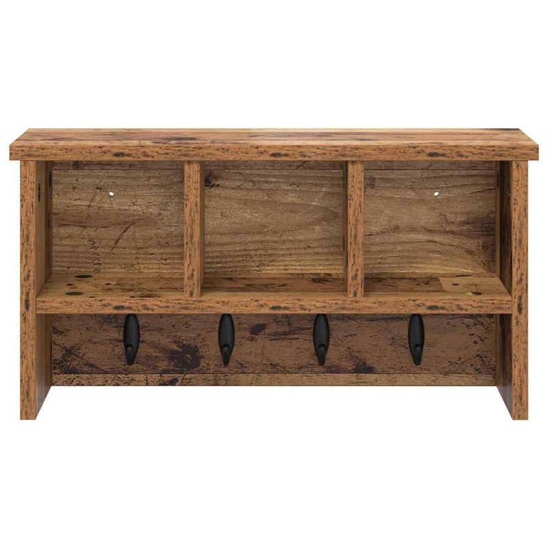 Casa si Gradina - Mobilier - Biblioteci si rafturi - Rafturi - Racator de paltoane montat pe perete Lemn vechi 50 x 16 x 26 cm - Infinity.ro