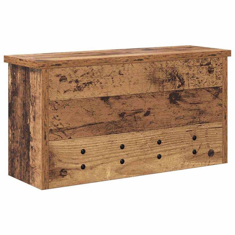 Casa si Gradina - Mobilier - Biblioteci si rafturi - Rafturi - Racator de paltoane montat pe perete Lemn vechi 50 x 16 x 26 cm - Infinity.ro