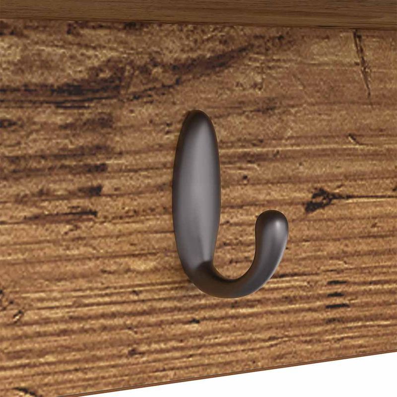 Casa si Gradina - Mobilier - Biblioteci si rafturi - Rafturi - Racator de paltoane montat pe perete Lemn vechi 50 x 16 x 26 cm - Infinity.ro
