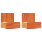 Casa si Gradina - Mobilier - Comode si corpuri - Noptiere - Noptiera Montata pe Perete 2 pcs Maro ceruit 44 x 32.5 x 40 cm - Infinity.ro