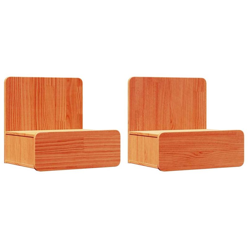 Casa si Gradina - Mobilier - Comode si corpuri - Noptiere - Noptiera Montata pe Perete 2 pcs Maro ceruit 44 x 32.5 x 40 cm - Infinity.ro