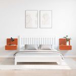 Casa si Gradina - Mobilier - Comode si corpuri - Noptiere - Noptiera Montata pe Perete 2 pcs Maro ceruit 44 x 32.5 x 40 cm - Infinity.ro