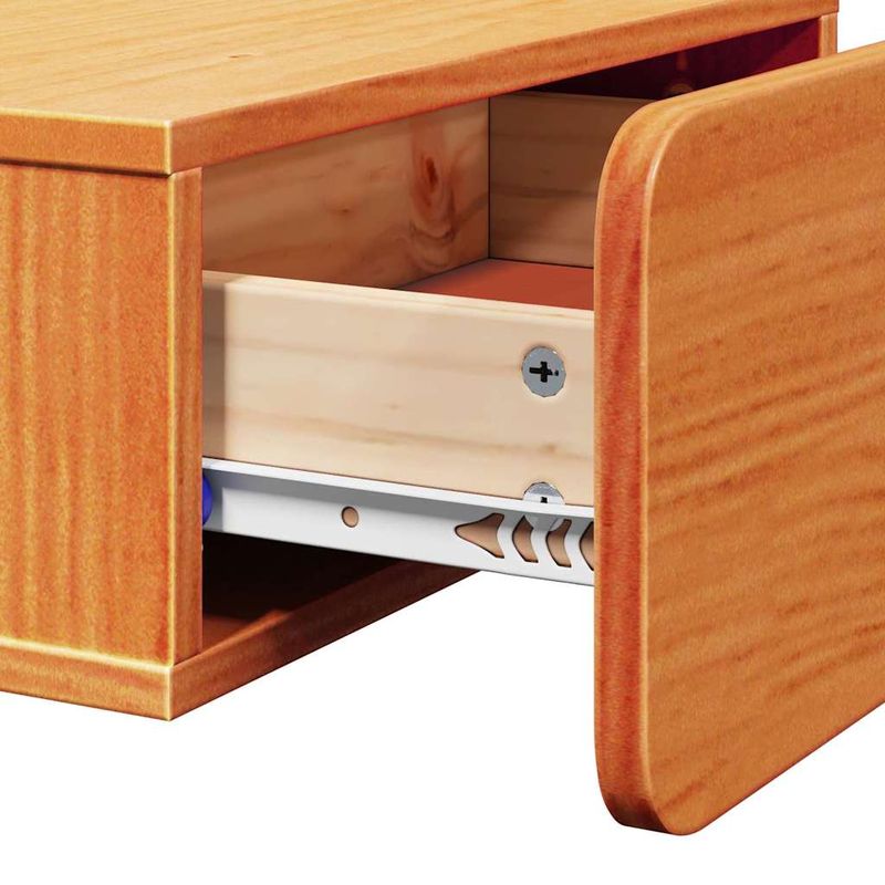 Casa si Gradina - Mobilier - Comode si corpuri - Noptiere - Noptiera Montata pe Perete 2 pcs Maro ceruit 44 x 32.5 x 40 cm - Infinity.ro
