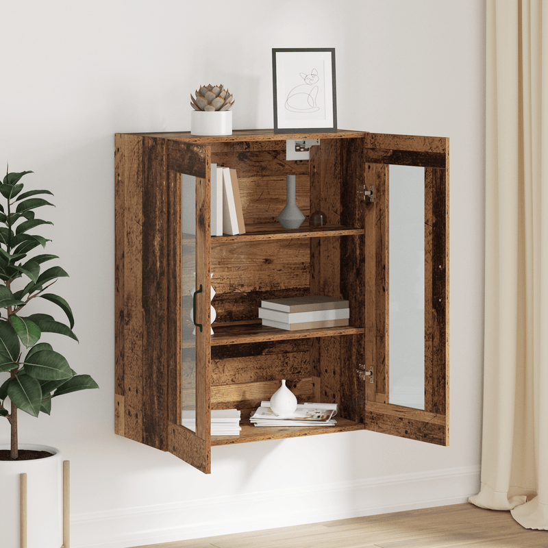 Casa si Gradina - Mobilier - Comode si corpuri - Comode - Dulap de perete suspendat Maro 69.5 x 34 x 90 cm Lemn compozit - Infinity.ro