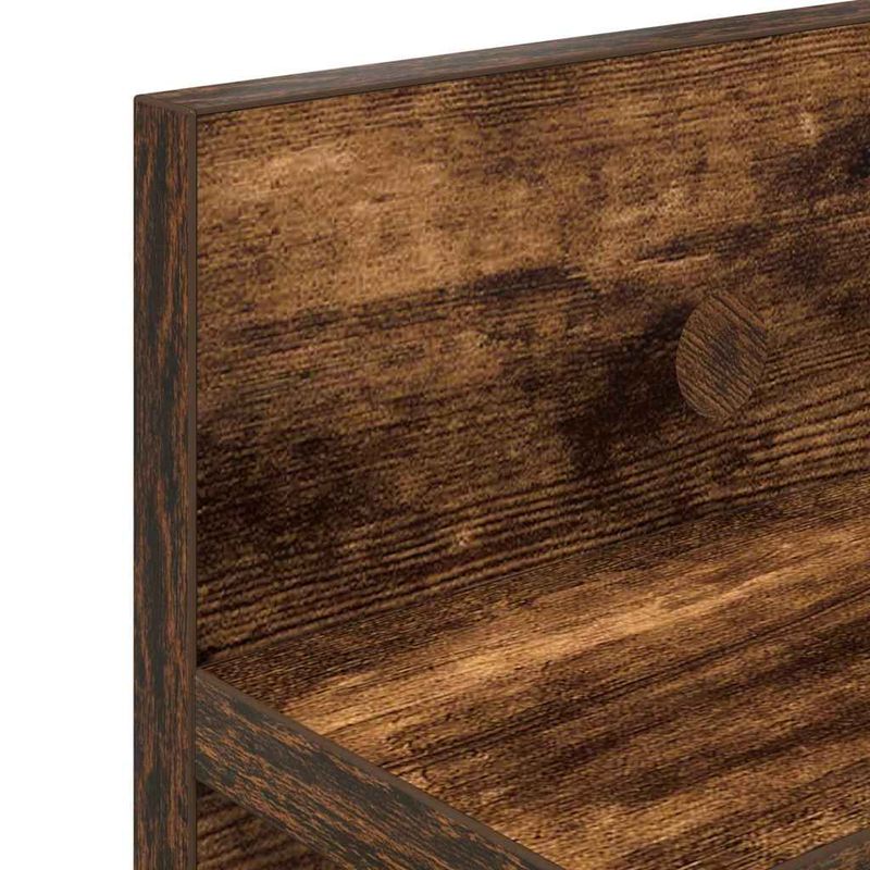 Casa si Gradina - Mobilier - Biblioteci si rafturi - Rafturi - Racator de paltoane montat pe perete cu raft Pe perete Stejar afumat - Infinity.ro
