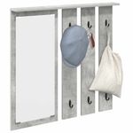 Casa si Gradina - Mobilier - Biblioteci si rafturi - Rafturi - Racator de paltoane montat pe perete Gri beton 84 x 10 x 80 cm - Infinity.ro