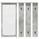 Casa si Gradina - Mobilier - Biblioteci si rafturi - Rafturi - Racator de paltoane montat pe perete Gri beton 84 x 10 x 80 cm - Infinity.ro