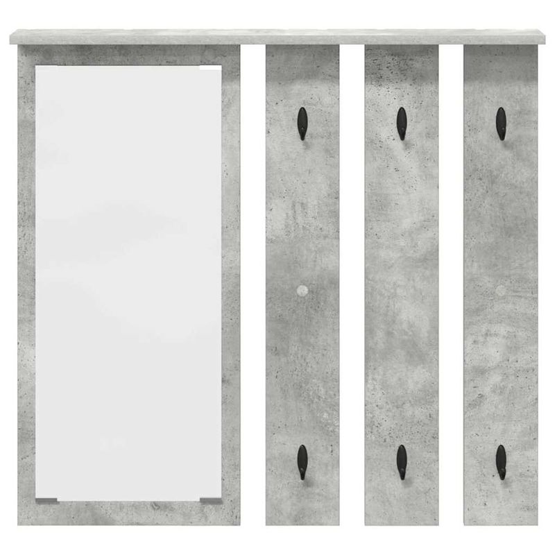 Casa si Gradina - Mobilier - Biblioteci si rafturi - Rafturi - Racator de paltoane montat pe perete Gri beton 84 x 10 x 80 cm - Infinity.ro