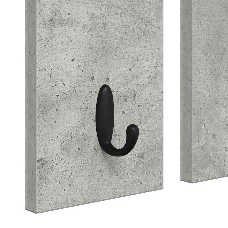 Casa si Gradina - Mobilier - Biblioteci si rafturi - Rafturi - Racator de paltoane montat pe perete Gri beton 84 x 10 x 80 cm - Infinity.ro