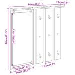 Casa si Gradina - Mobilier - Biblioteci si rafturi - Rafturi - Racator de paltoane montat pe perete Gri beton 84 x 10 x 80 cm - Infinity.ro
