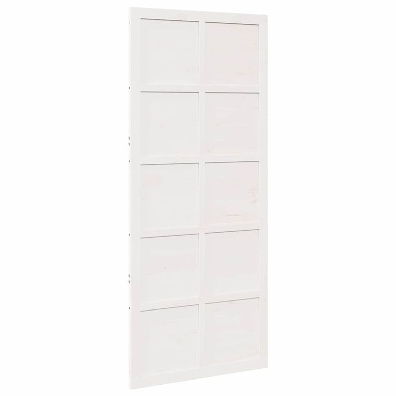 Casa si Gradina - Constructii - Usi interior, exterior si garaj - Usi interior - Usa hambar Alb 100 x 210 cm Lemn masiv de pin - Infinity.ro