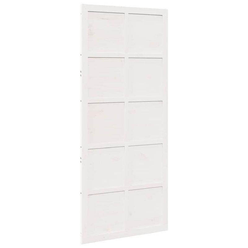 Casa si Gradina - Constructii - Usi interior, exterior si garaj - Usi interior - Usa hambar Alb 100 x 210 cm Lemn masiv de pin - Infinity.ro