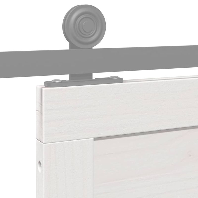 Casa si Gradina - Constructii - Usi interior, exterior si garaj - Usi interior - Usa hambar Alb 100 x 210 cm Lemn masiv de pin - Infinity.ro