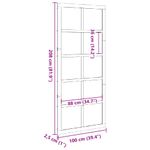 Casa si Gradina - Constructii - Usi interior, exterior si garaj - Usi interior - Usa hambar Alb 100 x 210 cm Lemn masiv de pin - Infinity.ro