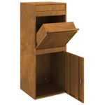 Casa si Gradina - Constructii - Depozitare, transport si protectie - Cutii postale - Cutie pentru colet Ruginit 41 x 38 x 103 cm - Infinity.ro