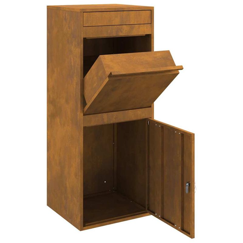 Casa si Gradina - Constructii - Depozitare, transport si protectie - Cutii postale - Cutie pentru colet Ruginit 41 x 38 x 103 cm - Infinity.ro