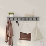 Casa si Gradina - Mobilier - Biblioteci si rafturi - Rafturi - Racator de paltoane montat pe perete cu raft Pe perete Gri beton - Infinity.ro