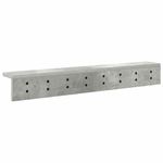 Casa si Gradina - Mobilier - Biblioteci si rafturi - Rafturi - Racator de paltoane montat pe perete cu raft Pe perete Gri beton - Infinity.ro