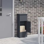 Casa si Gradina - Constructii - Depozitare, transport si protectie - Cutii postale - Cutie pentru colet Antracit 44.5 x 29 x 110.5 cm Otel - Infinity.ro