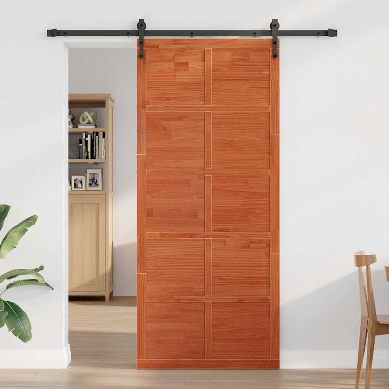 Casa si Gradina - Constructii - Usi interior, exterior si garaj - Usi interior - Usa hambar Maro ceruit 90 x 210 cm Lemn masiv de pin - Infinity.ro