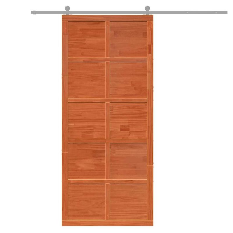 Casa si Gradina - Constructii - Usi interior, exterior si garaj - Usi interior - Usa hambar Maro ceruit 90 x 210 cm Lemn masiv de pin - Infinity.ro