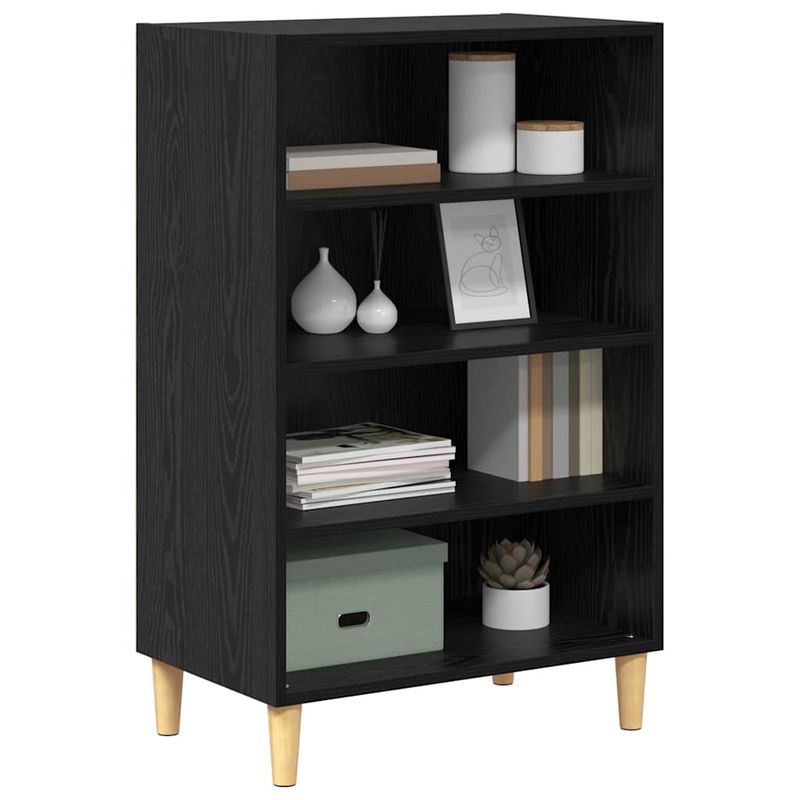 Casa si Gradina - Mobilier - Comode si corpuri - Comode - Bufet cu raft Stejar negru 57 x 35 x 90 cm Lemn compozit - Infinity.ro