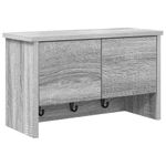 Casa si Gradina - Mobilier - Biblioteci si rafturi - Rafturi - Racator de paltoane montat pe perete sonoma gri 50 x 20 x 30 cm - Infinity.ro