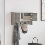 Casa si Gradina - Mobilier - Biblioteci si rafturi - Rafturi - Racator de paltoane montat pe perete sonoma gri 50 x 20 x 30 cm - Infinity.ro