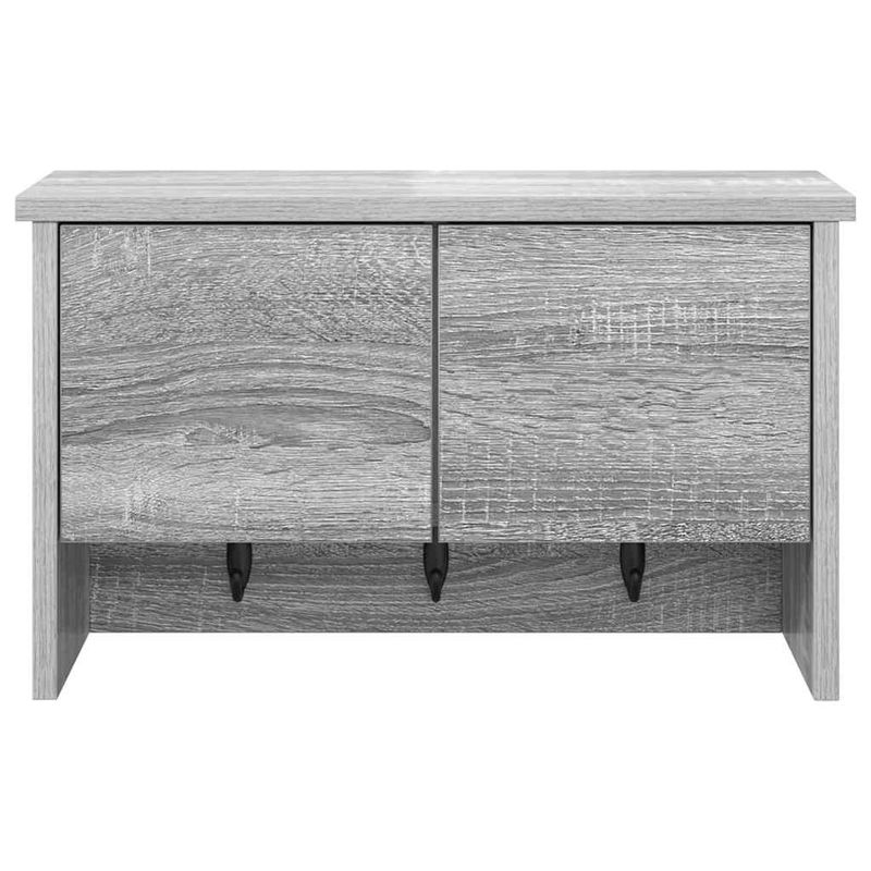 Casa si Gradina - Mobilier - Biblioteci si rafturi - Rafturi - Racator de paltoane montat pe perete sonoma gri 50 x 20 x 30 cm - Infinity.ro
