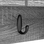 Casa si Gradina - Mobilier - Biblioteci si rafturi - Rafturi - Racator de paltoane montat pe perete sonoma gri 50 x 20 x 30 cm - Infinity.ro