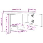 Casa si Gradina - Mobilier - Biblioteci si rafturi - Rafturi - Racator de paltoane montat pe perete sonoma gri 50 x 20 x 30 cm - Infinity.ro