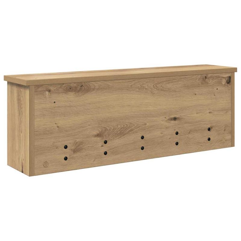 Casa si Gradina - Mobilier - Biblioteci si rafturi - Rafturi - Racator de paltoane montat pe perete cu raft Pe perete stejar artizanal - Infinity.ro