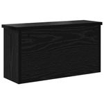 Casa si Gradina - Mobilier - Biblioteci si rafturi - Rafturi - Racator de paltoane montat pe perete cu raft Pe perete cu depozitare Stejar negru - Infinity.ro