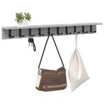 Casa si Gradina - Mobilier - Biblioteci si rafturi - Rafturi - Racator de paltoane montat pe perete cu raft Pe perete sonoma gri - Infinity.ro