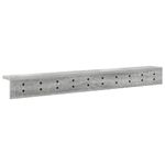 Casa si Gradina - Mobilier - Biblioteci si rafturi - Rafturi - Racator de paltoane montat pe perete cu raft Pe perete sonoma gri - Infinity.ro